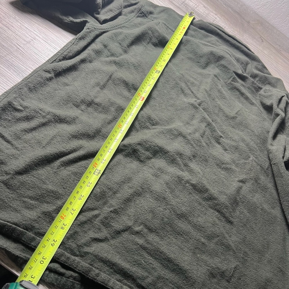 St. Johns Bay Flannel Shirt Mens XL Olive Green Cotton Button Down Workwear P79 - Picture 6 of 7